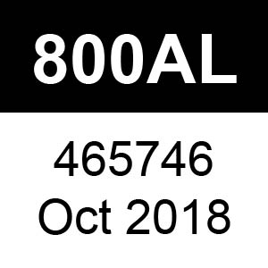 Masport 800AL - 465746 - Oct 2018 Parts