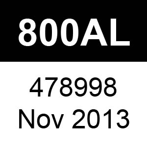 Masport 800AL - 478998 - Nov 2013 Parts
