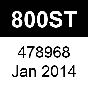Masport 800ST - 478968 - Jan 2014 Parts