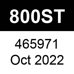 Masport 800ST - 465971 - Oct 2022 Parts