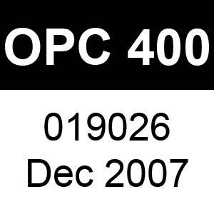 Masport OPC 400 - 019026 - Dec 2007 Parts