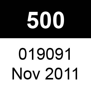 Masport 500 - 019091 - Nov 2011 Parts