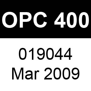 Masport OPC 400 - 019044 - Mar 2009 Parts