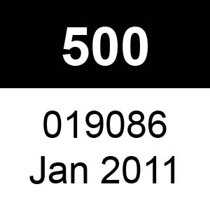 Masport 500 - 019086 - Jan 2011 Parts