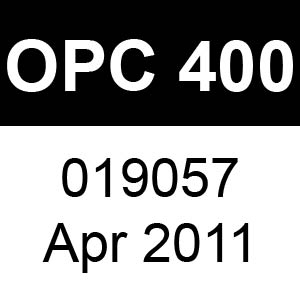 Masport OPC 400 - 019057 - Apr 2011 Parts