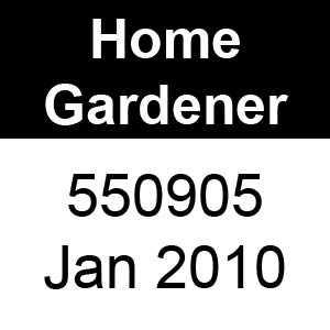 Masport Home Gardener - 550905 - Jan 2010 Parts