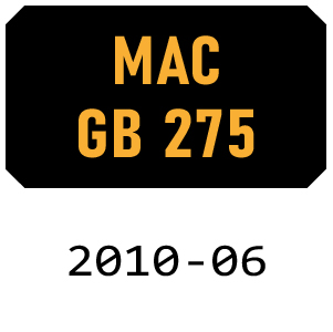 McCulloch MAC GB275 - 2010-06 Blower Parts
