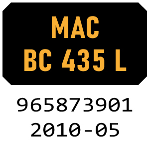 McCulloch MAC BC 435 L 965873901 - 2010-05 Brushcutter Parts