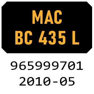 McCulloch MAC BC 435 L 965999701 - 2010-05 Brushcutter Parts