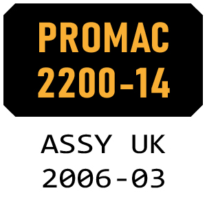 McCulloch PROMAC 2200-14 ASSY UK - 2006-03 Chainsaw Parts