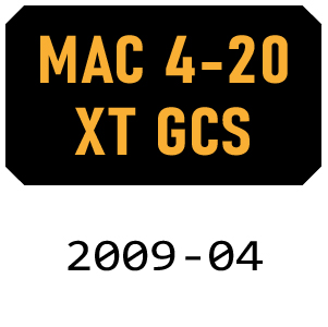 McCulloch MAC 4-20 XT GCS - 2009-04 Chainsaw Parts