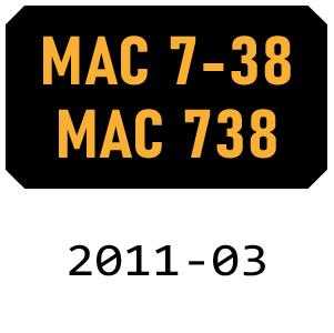 McCulloch MAC 7-38 - MAC 738 - 2011-03 Chainsaw Parts