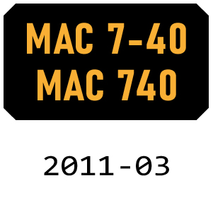 McCulloch MAC 7-40 - MAC 740 - 2011-03 Chainsaw Parts
