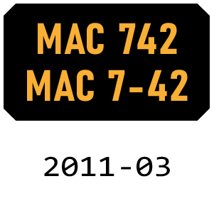 McCulloch MAC 742 - MAC 7-42 - 2011-03 Chainsaw Parts