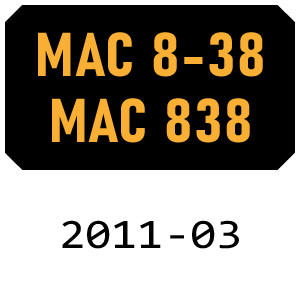 McCulloch MAC 8-38 - MAC 838 - 2011-03 Chainsaw Parts