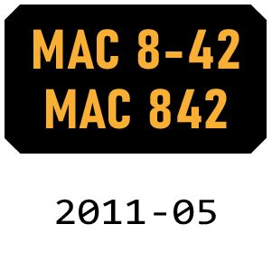 McCulloch MAC 8-42 - MAC 842 - 2011-05 Chainsaw Parts