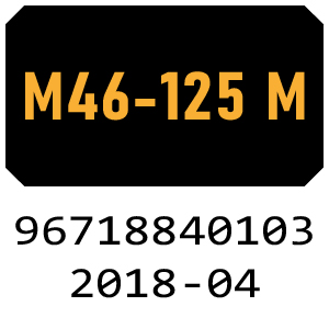McCulloch M46-125 M - 96718840103 - 2018-04 Rotary Mower Parts