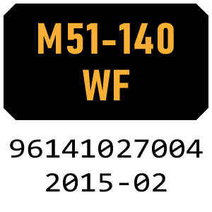 McCulloch M51-140WF - 96141027004 - 2015-02 Rotary Mower Parts