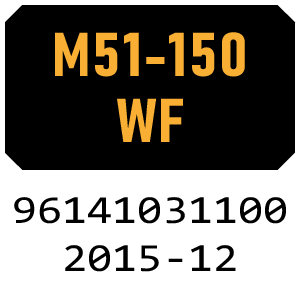 McCulloch M51-150WF - 96141031100 - 2015-12 Rotary Mower Parts