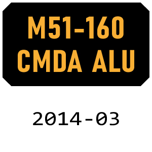 McCulloch M51-160 CMDA ALU - 2014-03 Rotary Mower Parts