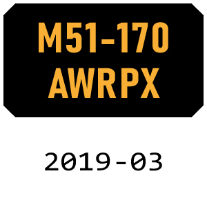 McCulloch M51-170 AWRPX - 2019-03 Rotary Mower Parts