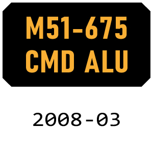 McCulloch M51-675 CMD alu - 2008-03 Rotary Mower Parts