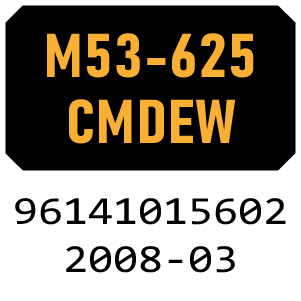 McCulloch M53-625 CMDEW - 96141015602 - 2008-03 Rotary Mower Parts