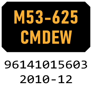 McCulloch M53-625 CMDEW - 96141015603 - 2010-12 Rotary Mower Parts