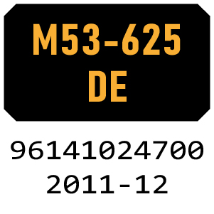 McCulloch M53-625 DE - 96141024700 - 2011-12 Rotary Mower Parts