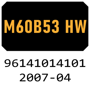 McCulloch M60B53 HW - 96141014101 - 2007-04 Rotary Mower Parts
