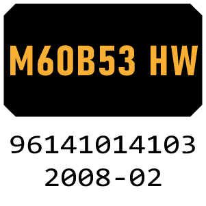 McCulloch M60B53 HW - 96141014103 - 2008-02 Rotary Mower Parts