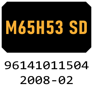 McCulloch M65H53 SD - 96141011504 - 2008-02 Rotary Mower Parts