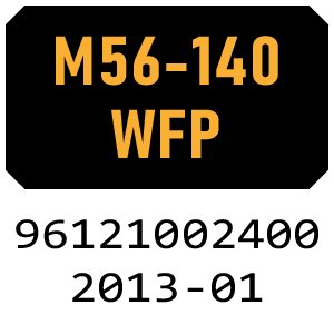 McCulloch M56-140WFP - 96121002400 - 2013-01 Rotary Mower Parts
