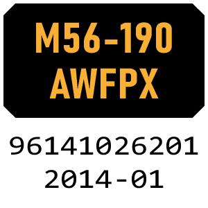 McCulloch M56-190AWFPX - 96141026201 - 2014-01 Rotary Mower Parts