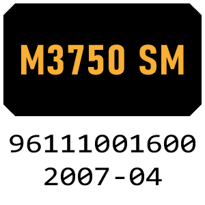 McCulloch M3750 SM - 96111001600 - 2007-04 Rotary Mower Parts