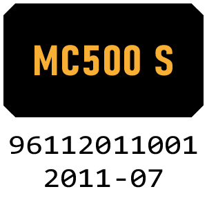 McCulloch MC500 S - 96112011001 - 2011-07 Rotary Mower Parts