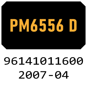 McCulloch PM6556 D - 96141011600 - 2007-04 Rotary Mower Parts