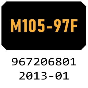 McCulloch M105-97F - 967206801 - 2013-01 Ride On Mower Parts
