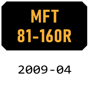 McCulloch MFT 81-160 R - 2009-04 Tiller Parts