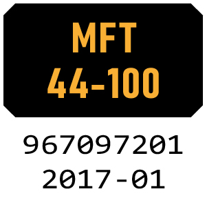 McCulloch MFT44 100 - 967097201 - 2017-01 Tiller Parts