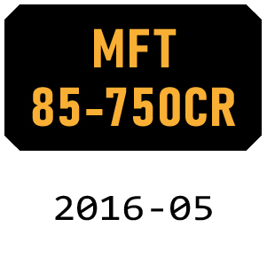 McCulloch MFT85 750CR - 2016-05 Tiller Parts