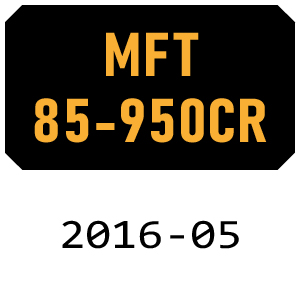 McCulloch MFT85 950CR - 2016-05 Tiller Parts