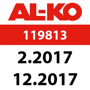 AL-KO Highline 51.7 SP - 119813: 2.2017 - 12.2017