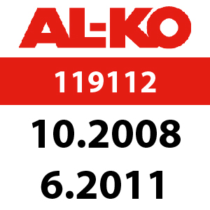 AL-KO Silver Comfort 46 - 119112: 10.2008 - 6.2011