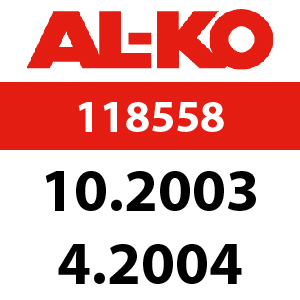 AL-KO Sunline 46 - 118558: 10.2003 - 4.2004