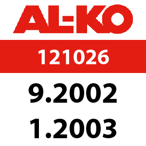 AL-KO Classic 40 B - 121026: 9.2002 - 1.2003