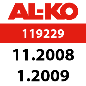 AL-KO Classic 525 HWS - 119229: 11.2008 - 1.2009