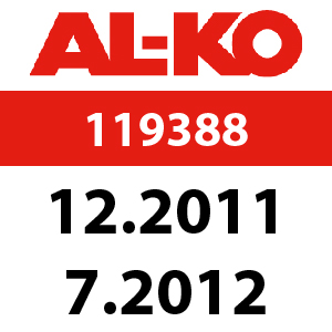 AL-KO Comfort 51 BR - 119388: 12.2011 - 7.2012