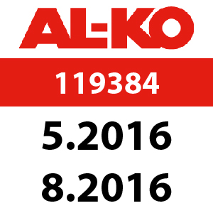AL-KO Comfort 51 BR-A - 119384: 5.2016 - 8.2016