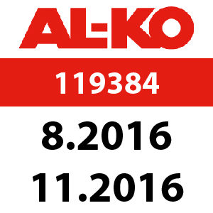 AL-KO Comfort 51 BR-A - 119384: 8.2016 - 11.2016